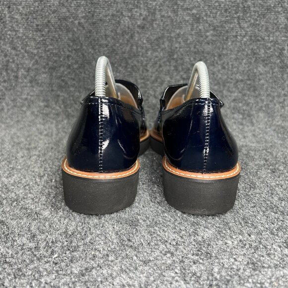 Naturalizer Adaline Loafers Womens Size 10 Dark Blue Patent Leather Slip On Shoe - Picture 5 of 12